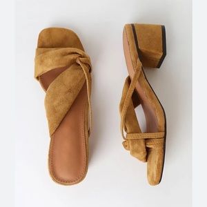 Mi.iM Lenni Camel Suede Sandal - 8.5
